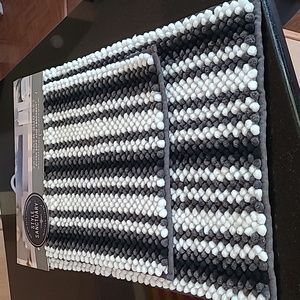 🖤🤍🩶Style Sanctuary Bath Rug Set